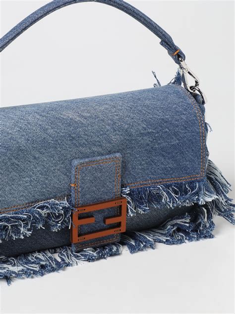 fendi denim tote bag|Fendi denim baguette.